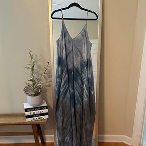 Lovestitch Blue and Gray Maxi Dress